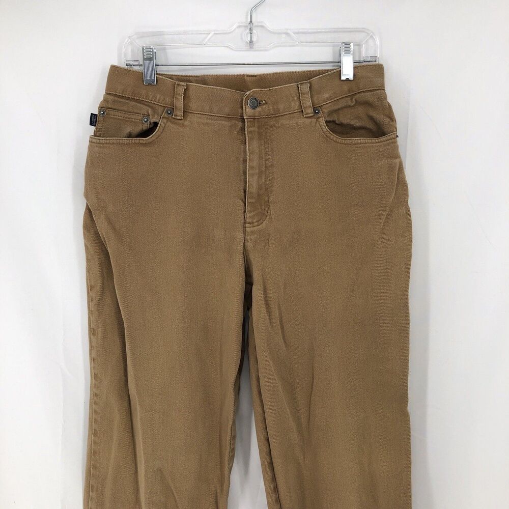 Lauren Jeans Co Ralph Lauren Brown Straight Tapered Denim Pants 10 (30x30)
